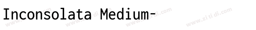 Inconsolata Medium字体转换